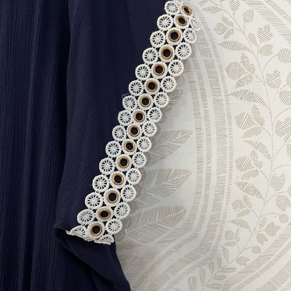 MISA MINI DRESS in NAVY & WHITE  SIZE M  NWT - Picture 7 of 9